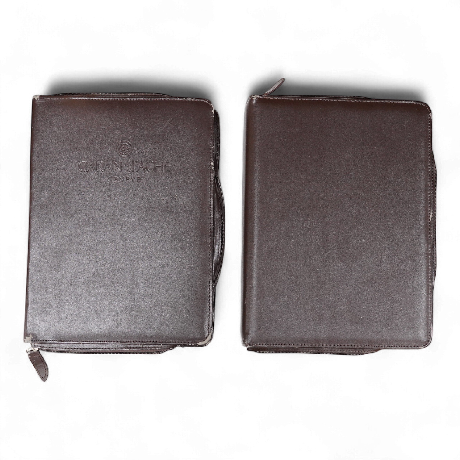 Two Caran d'Ache fountain pen cases for 22 pens each